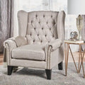 Fauteuil d'appoint avec dossier à oreilles pour salon, chambre et bureau à domicile