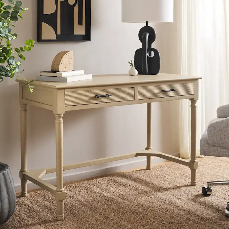 Bureau de style campagnard à 2 tiroirs