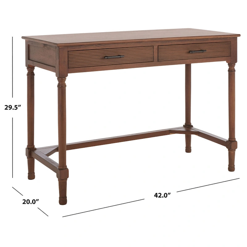 Bureau de style campagnard à 2 tiroirs