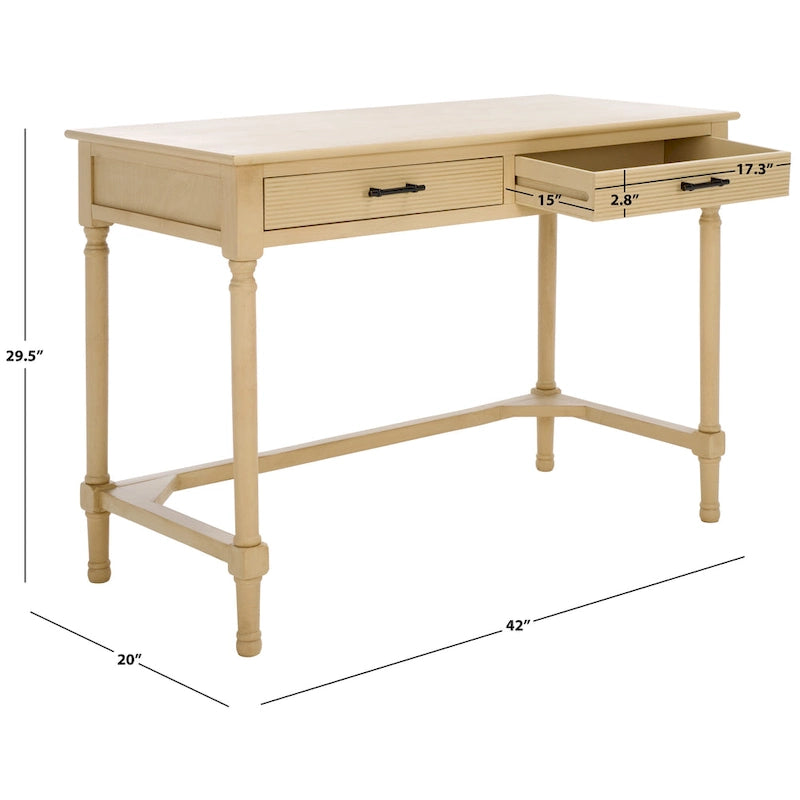 Bureau de style campagnard à 2 tiroirs