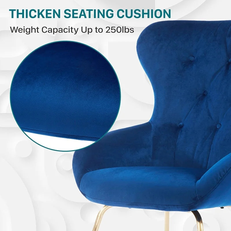 Chaise de bureau moderne du milieu du siècle en métal bleu