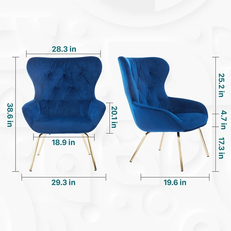 Chaise de bureau moderne du milieu du siècle en métal bleu