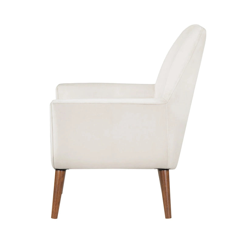 Fauteuil en velours du milieu du siècle
