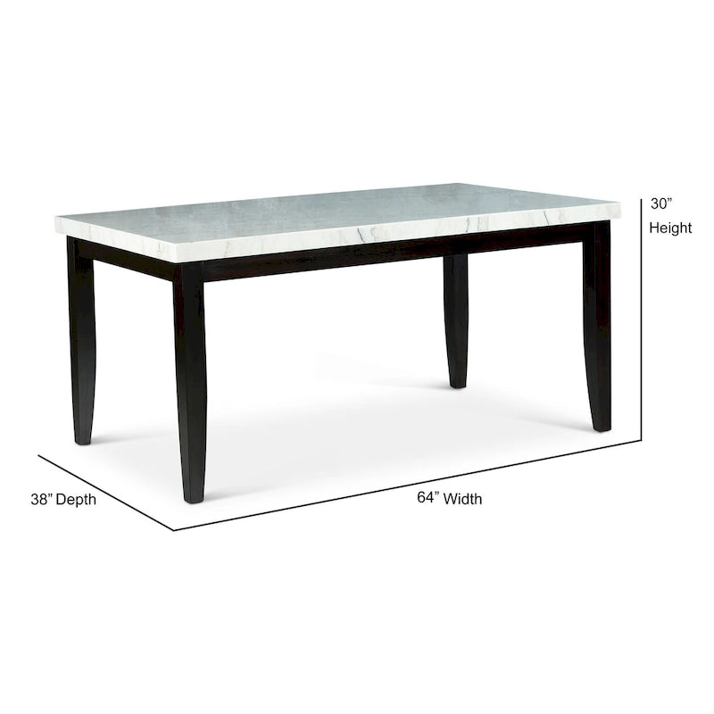 Table à manger en marbre blanc