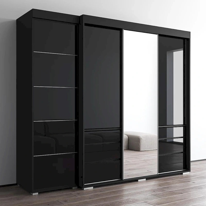 Armoire avec porte miroir