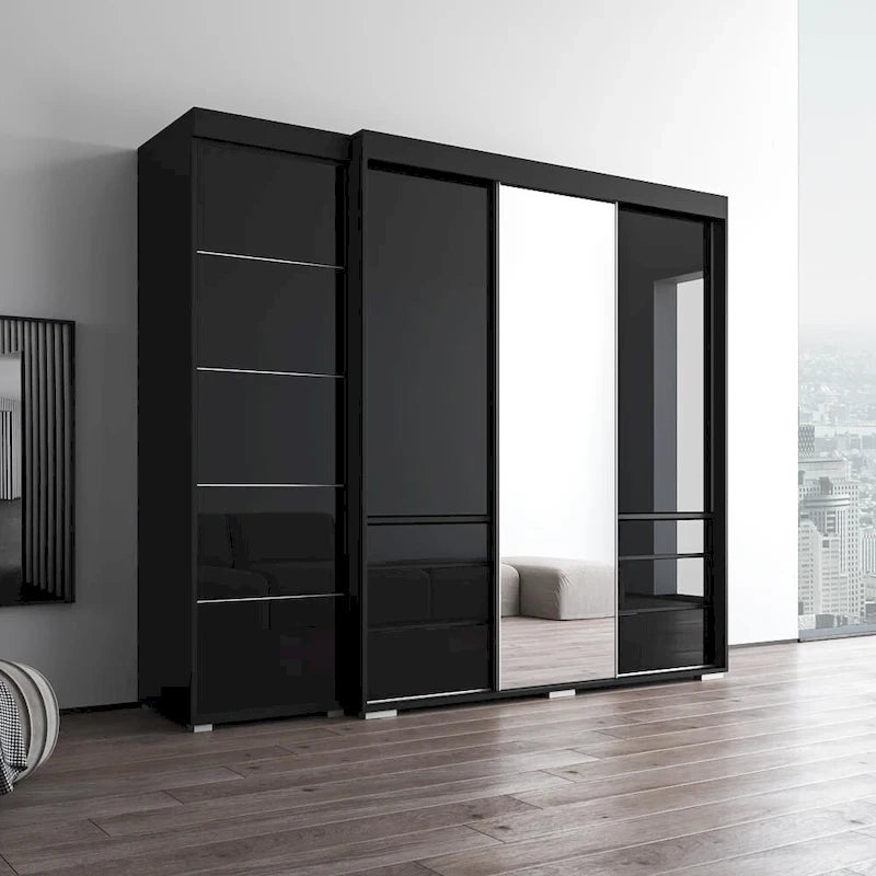 Armoire avec porte miroir