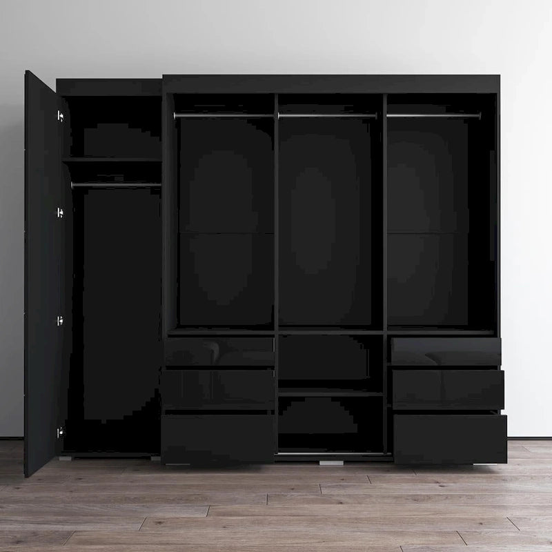 Armoire avec porte miroir