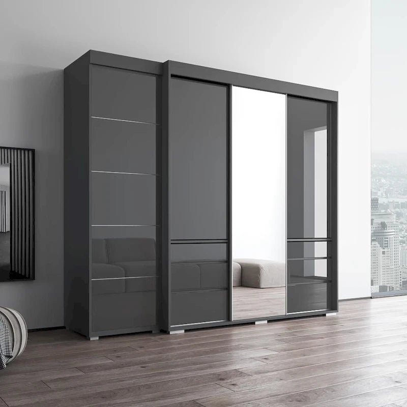 Armoire avec porte miroir