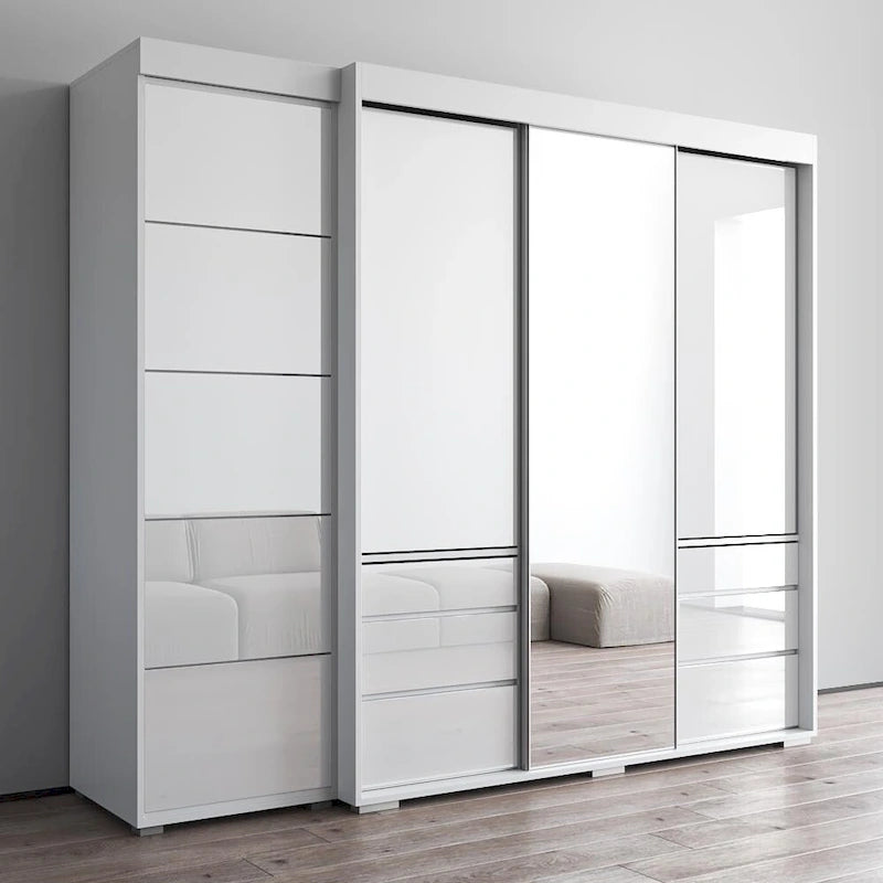 Armoire avec porte miroir