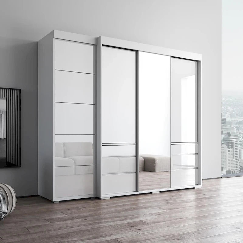 Armoire avec porte miroir