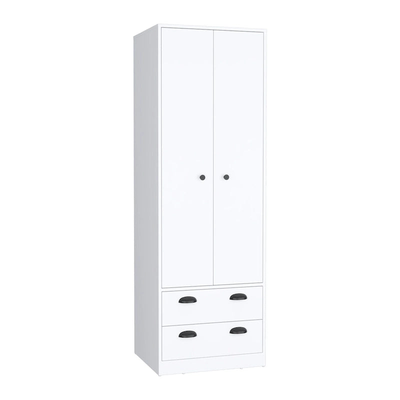 Armoire avec portes françaises et 2 tiroirs