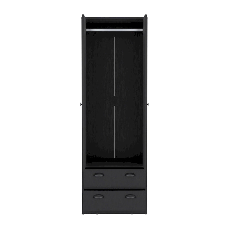 Armoire avec portes françaises et 2 tiroirs