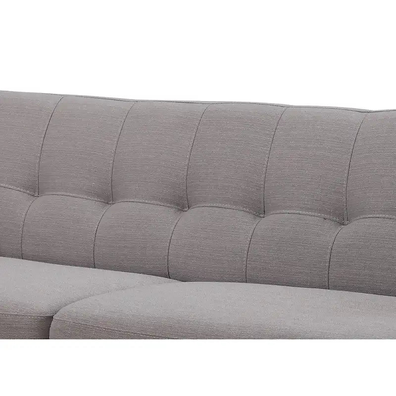 Canapé gris moderne du milieu du siècle