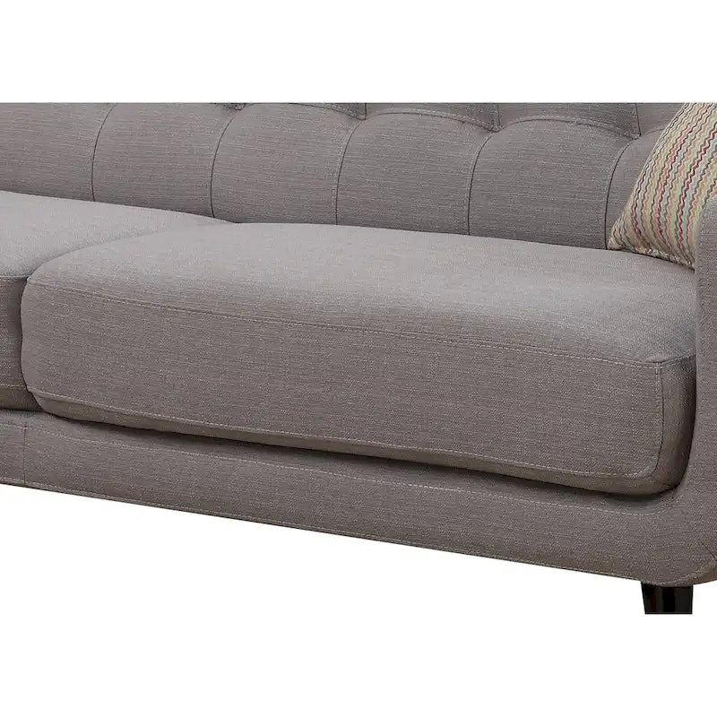 Canapé gris moderne du milieu du siècle