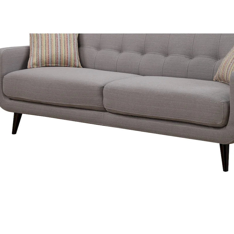 Canapé gris moderne du milieu du siècle