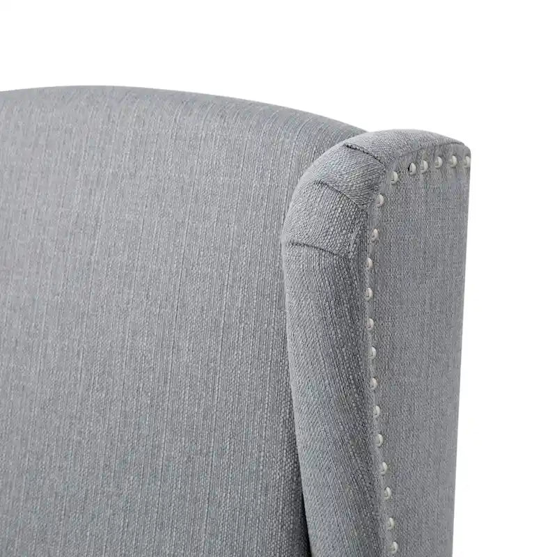 Fauteuil inclinable à dossier haut avec ressorts ensachés et garniture cloutée
