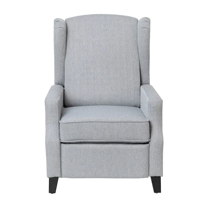 Fauteuil inclinable à dossier haut avec ressorts ensachés et garniture cloutée