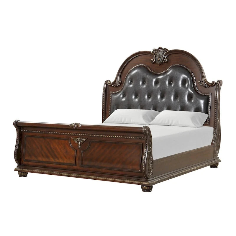 Lit King Size en Merisier