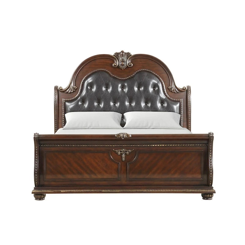 Lit King Size en Merisier