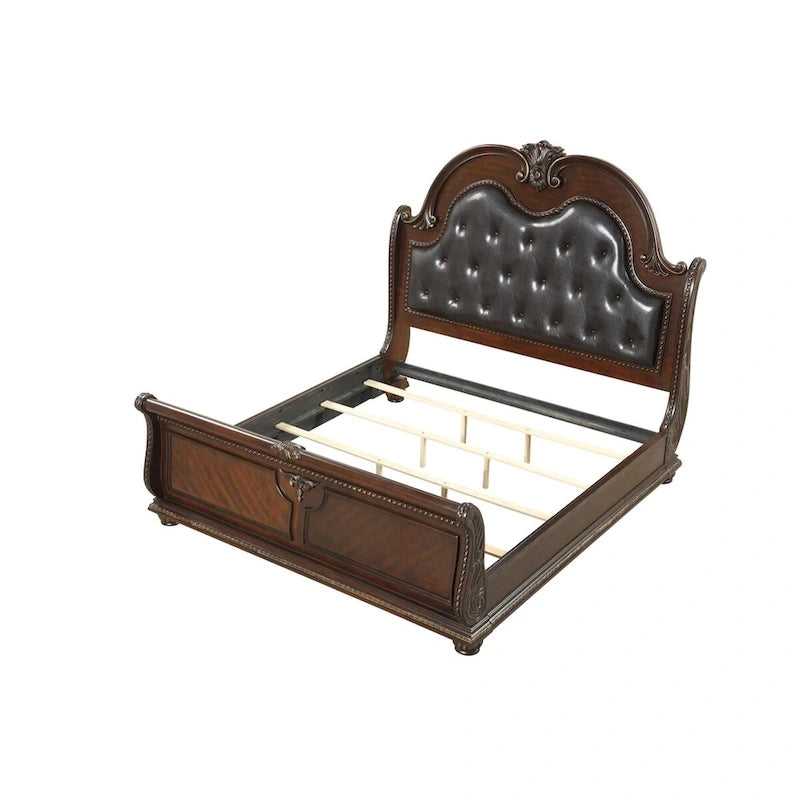 Lit King Size en Merisier