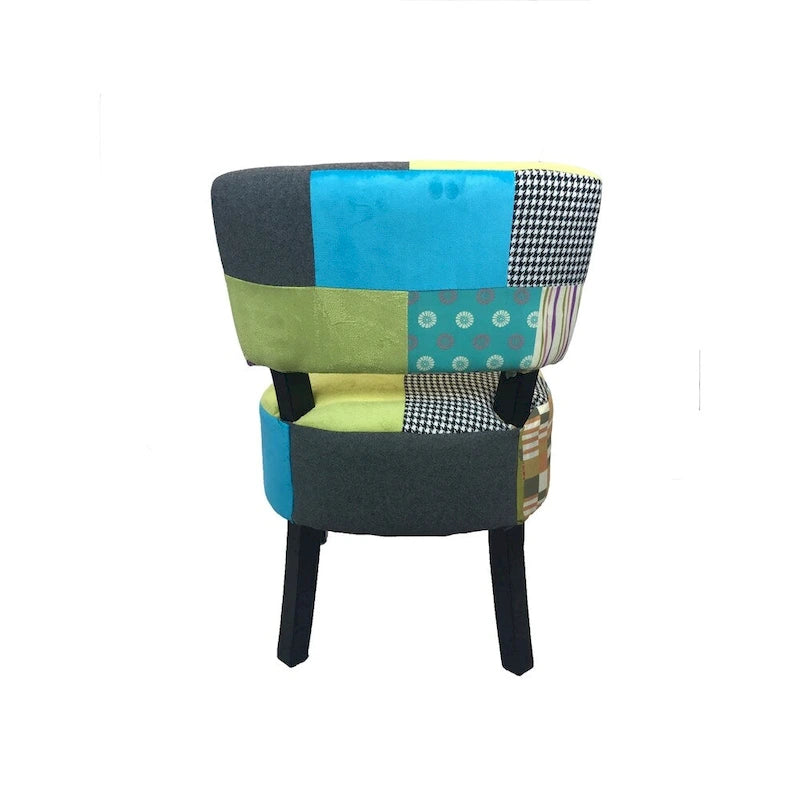 Fauteuil d'appoint en patchwork