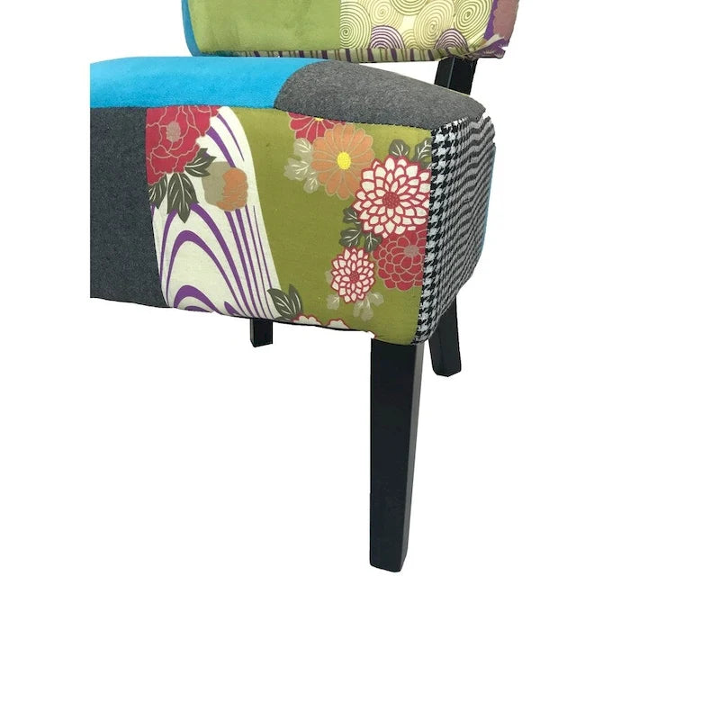 Fauteuil d'appoint en patchwork